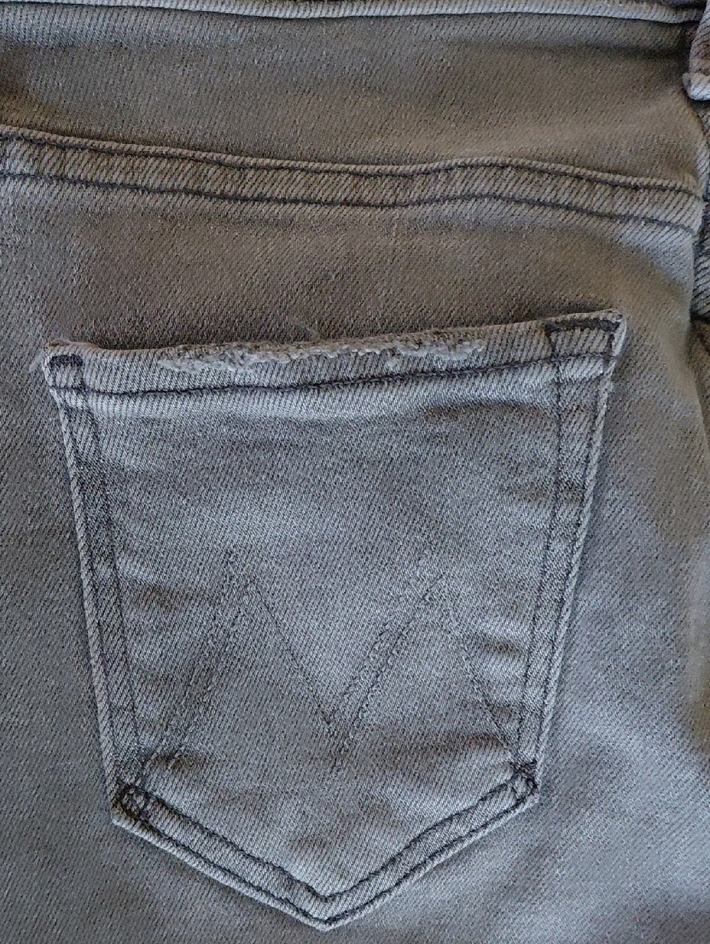 Mother The Doozy Sneak (Not Frayed) Gray Size 25 EUC - Picture 12 of 16